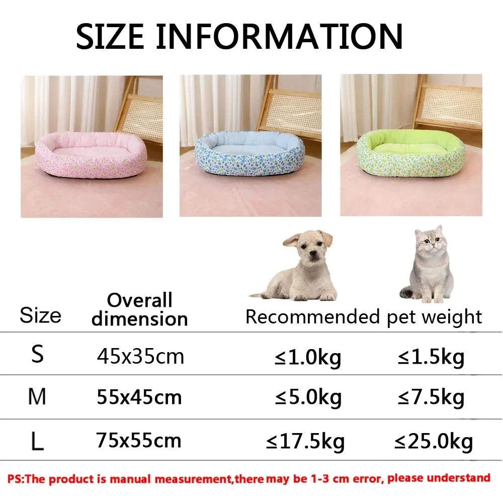 Cute Medium Dog Bed House Summer Soft Small Dog Sofa Bed Comfortable Elastic Large Cat Bed Kennel Accessories