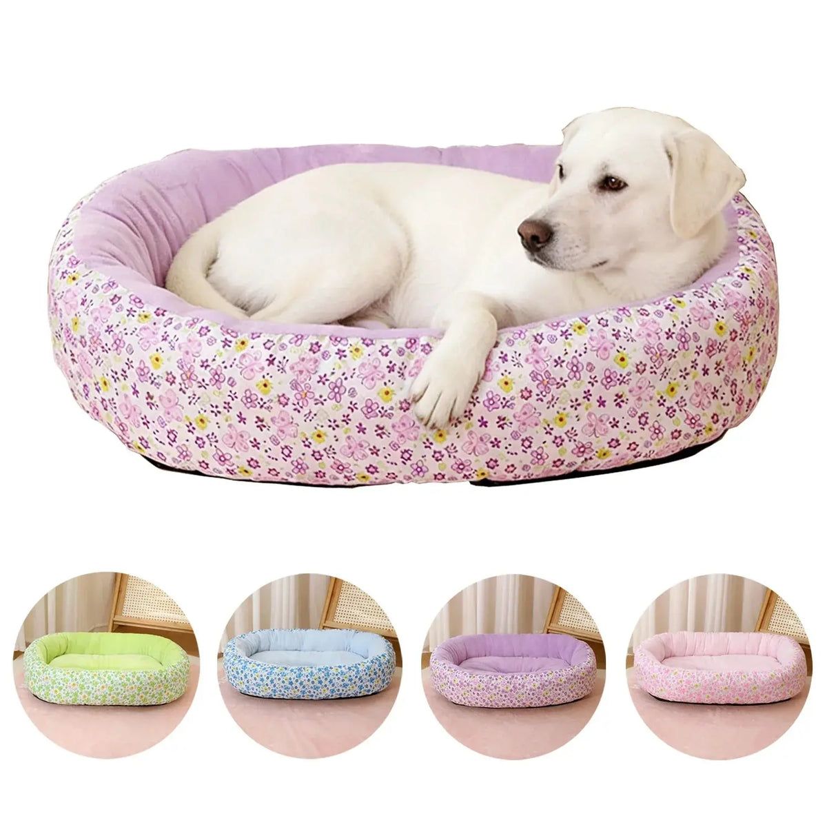 Cute Medium Dog Bed House Summer Soft Small Dog Sofa Bed Comfortable Elastic Large Cat Bed Kennel Accessories
