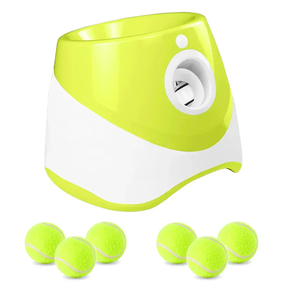 Automatic Dog Tennis Ball Launcher – Rechargeable Interactive Ball Throwing Machine for Small & Medium Dogs WTN Essentials