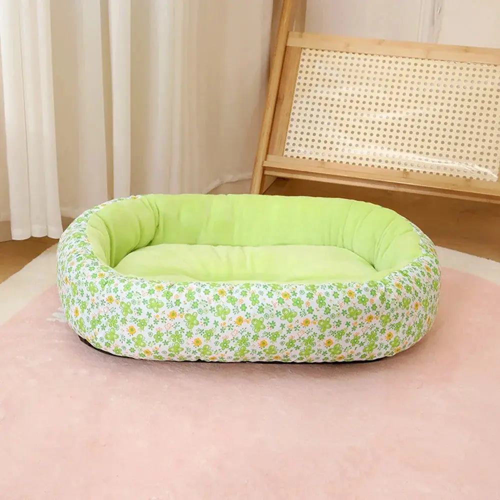 Cute Medium Dog Bed House Summer Soft Small Dog Sofa Bed Comfortable Elastic Large Cat Bed Kennel Accessories
