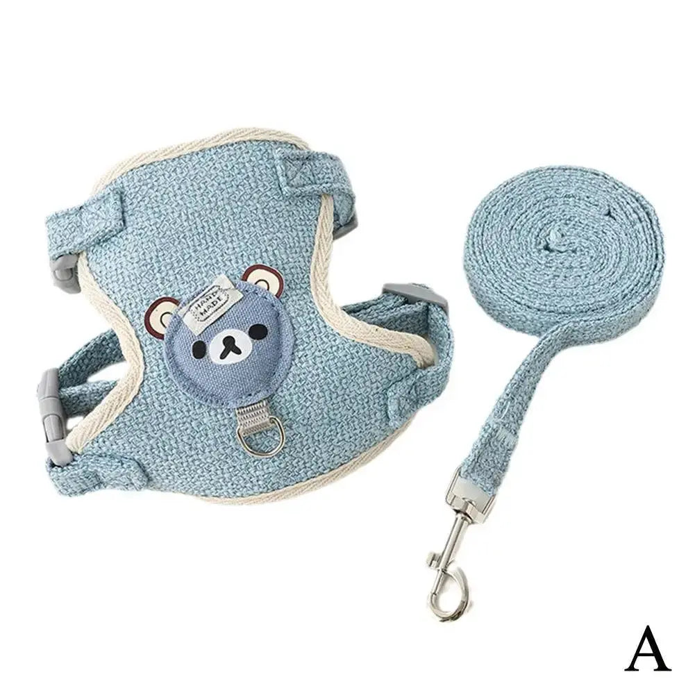 Cute Bear Vest Style Pet Leash for Small Pets WTN Essentials