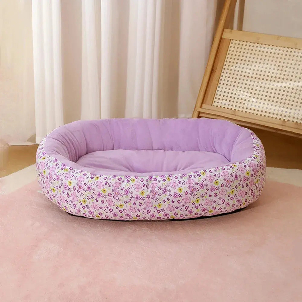 Cute Medium Dog Bed House Summer Soft Small Dog Sofa Bed Comfortable Elastic Large Cat Bed Kennel Accessories