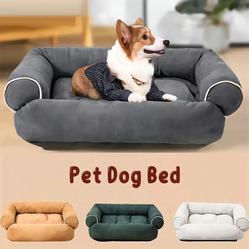 S/M/L/XL Pet Dog Bed Sofa Deep Sleep Dog House Square Thickened Warm Cat Mat Small Kennel Pet Product Breathable Blanket Winter
