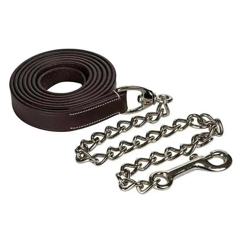 OEQ Leather Lead 30in Chain by StateLineTack