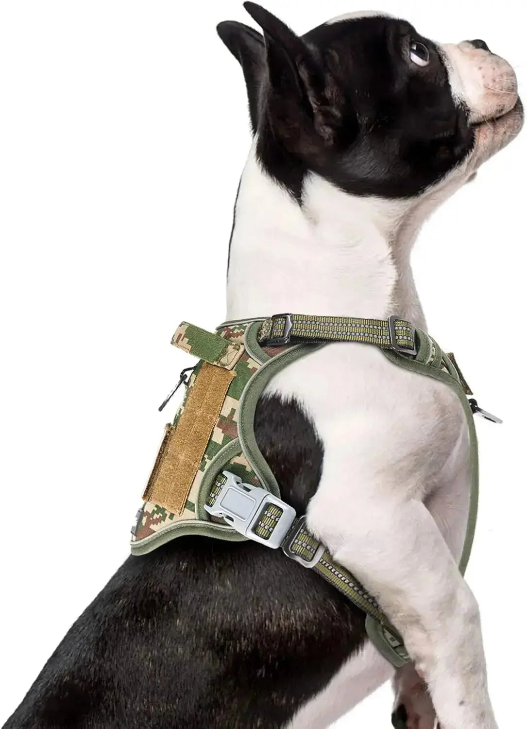 Tactical No-Pull Dog Harness with Handle, Reflective Adjustable Training Vest Wags & Whiskers Pet Supply
