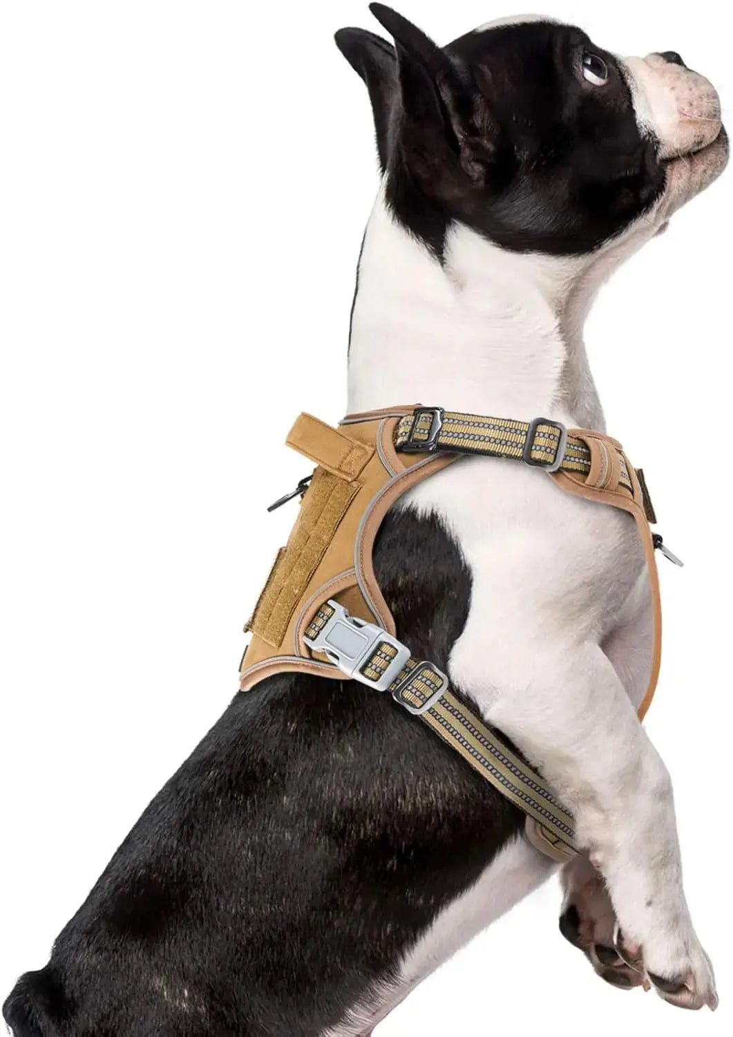 Tactical No-Pull Dog Harness with Handle, Reflective Adjustable Training Vest Wags & Whiskers Pet Supply
