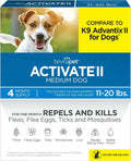 TevraPet Activate II Flea & Tick for Dogs 11–20 lbs – 4 Month Supply Wags & Whiskers Pet Supply