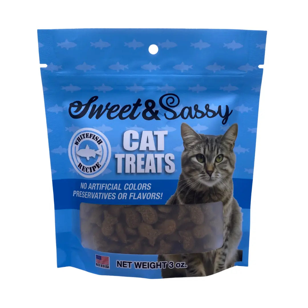 Sweet & Sassy Cat Treats Whitefish Flavor - FurrBaby Necessities