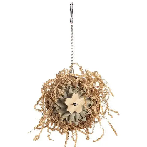 Bird Paper And Wood Chew Toy Nest Cage - FurrBaby Necessities