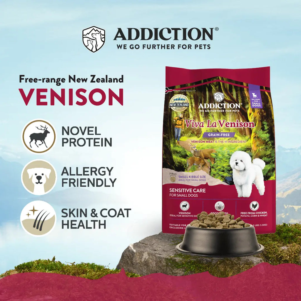Viva La Venison Grain-free Premium Venison Small Breed Dry Dog Food - FurrBaby Necessities