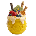 Honey Pot Dog eCup Treat Dispenser | Durable PUP-X Rubber Enrichment Toy | USA Made SodaPup/True Dogs, LLC
