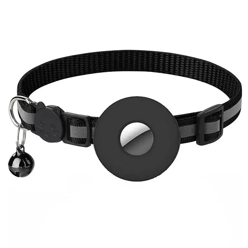 Reflective Adjustable AirTag Cat And Dog GPS Safety Collar With Bell - FurrBaby Necessities