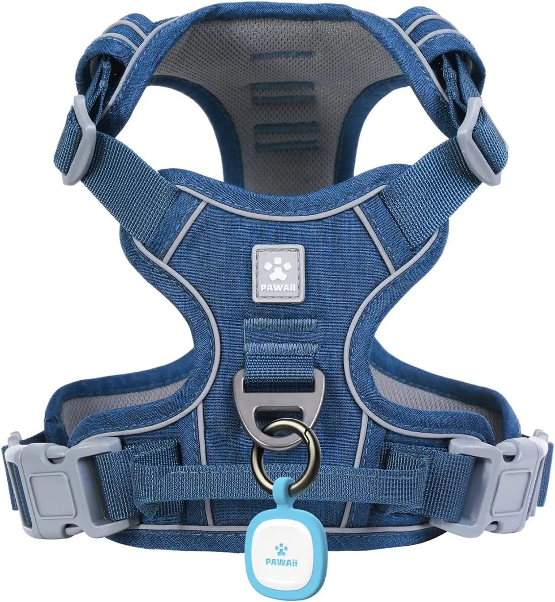No Pull Dog Harness Reflective Adjustable Vest with ID Tag Small Dogs Wags & Whiskers Pet Supply