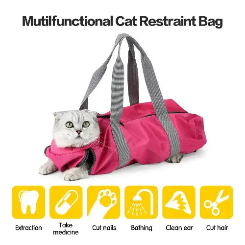 Portable Polyester Cat Travel Bag With Double Lined Scratch Protection - FurrBaby Necessities