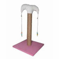 Bedspet Slim Pink Cat Scratching Post for Furniture Protection 50cm Beauty Care Bag