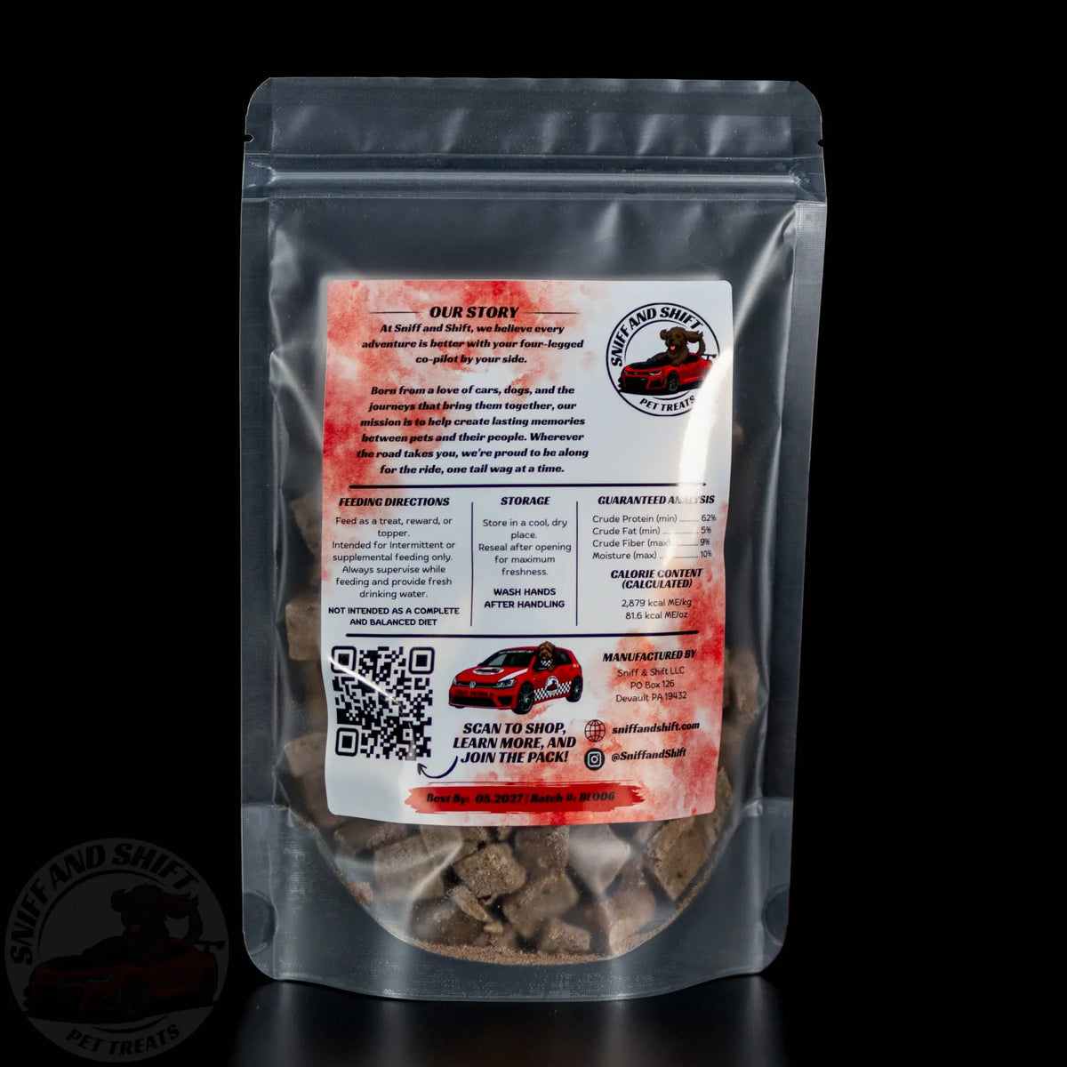 Freeze-Dried Beef Liver Dog Treats: Single Ingredient Sniff and Shift