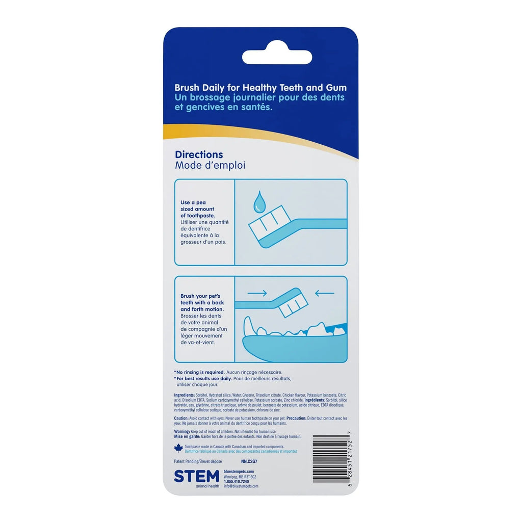 bluestem coactiv+ Oral Dental Kit for Dogs and Cats – Toothpaste, Toothbrush & Finger Brush - FurrBaby Necessities