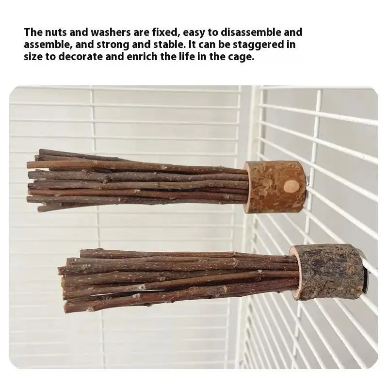 Hamster Rabbit Guinea Pig Hamster Natural Log Molar Rod Toy by Sell My Stuff