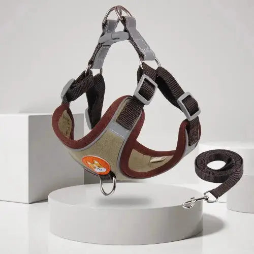 New Dog Leash And Harness Set Pet Dog Harness And Leash Set Adjustable Puppy Cat Harness Vest Reflective Walking No Pull Lead Leash For Small Dogs Chihuahua by Sell My Stuff
