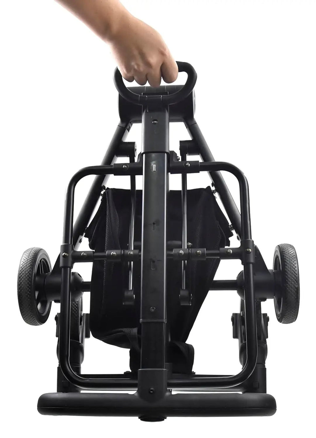 3 in 1 Pet Stroller Dog Cat Travel System Detachable Carrier Foldable 30lb by Wags & Whiskers Pet Supply