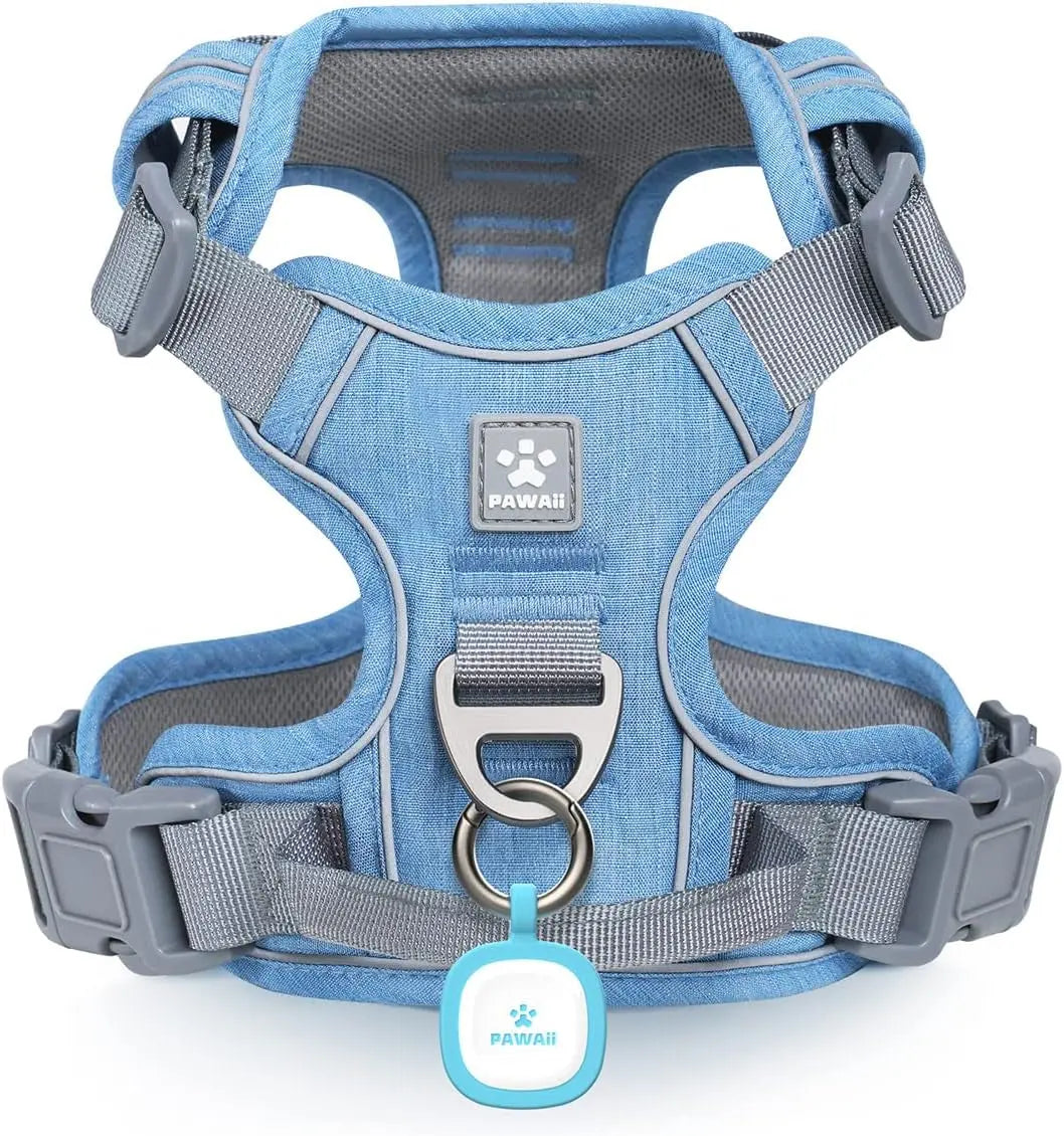 No Pull Dog Harness Reflective Adjustable Vest with ID Tag Small Dogs Wags & Whiskers Pet Supply