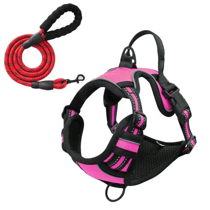 Vest-Style Reflective and Breathable Chest Strap Leash by Pet Zen