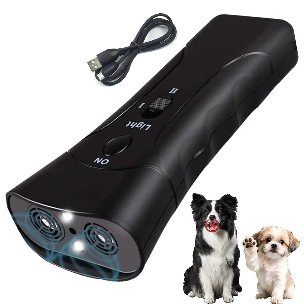 Trainer Ultrasonic For Dogs, Anti Barking Device, Portable Ultrasonic Dog Barking, Anti Barking Dog Training Device With Flashlight With LED Light, 3 Training Modes For Indoor Outdoor by Pet Zen