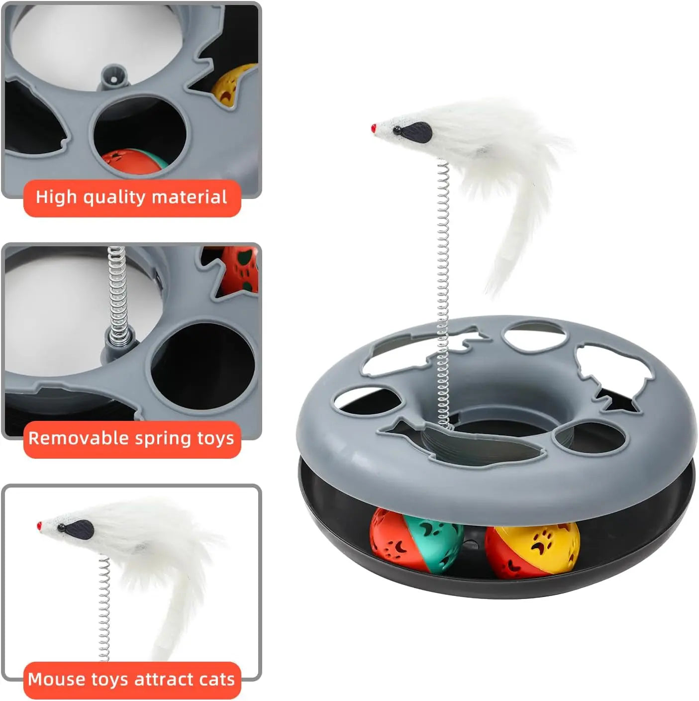 Cat Tunnel Toy for Cats & Small Pets Collapsible Interactive Play Tube Wags & Whiskers Pet Supply