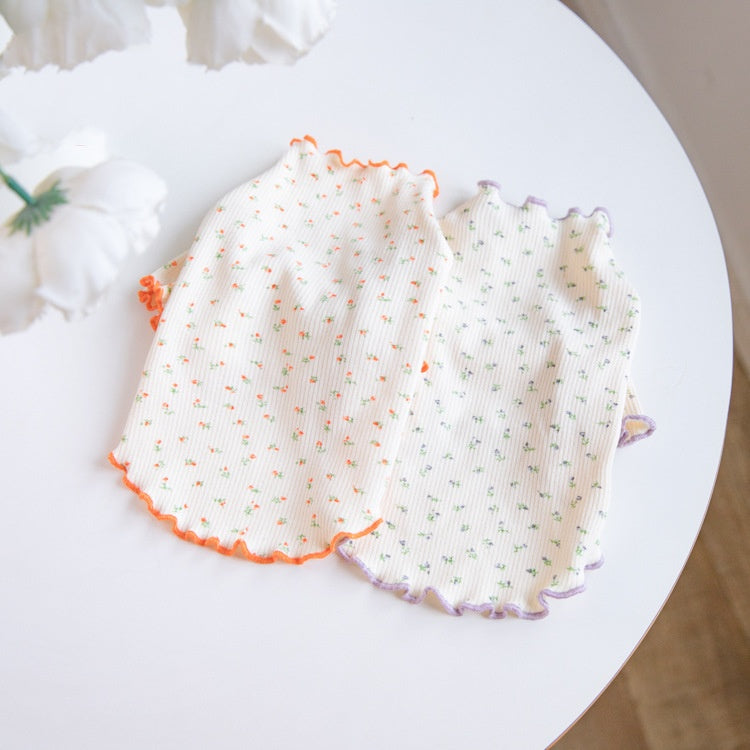 Floral-Patterned Home Base Layer Pet Clothing Pet Zen
