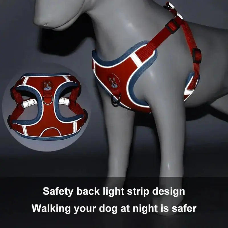 New Dog Leash And Harness Set Pet Dog Harness And Leash Set Adjustable Puppy Cat Harness Vest Reflective Walking No Pull Lead Leash For Small Dogs Chihuahua by Sell My Stuff
