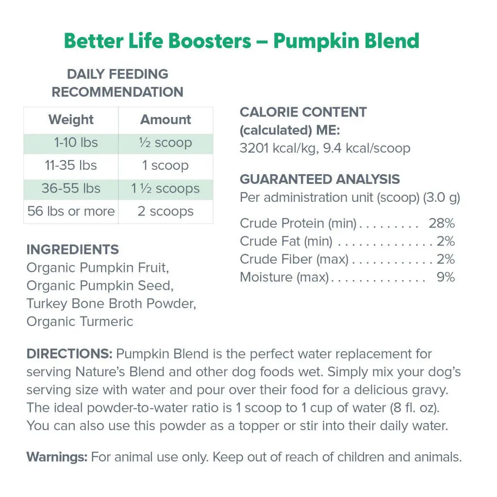 Dr. Marty Better Life Booster Pumpkin Blend, 3.17 oz HardyPaw