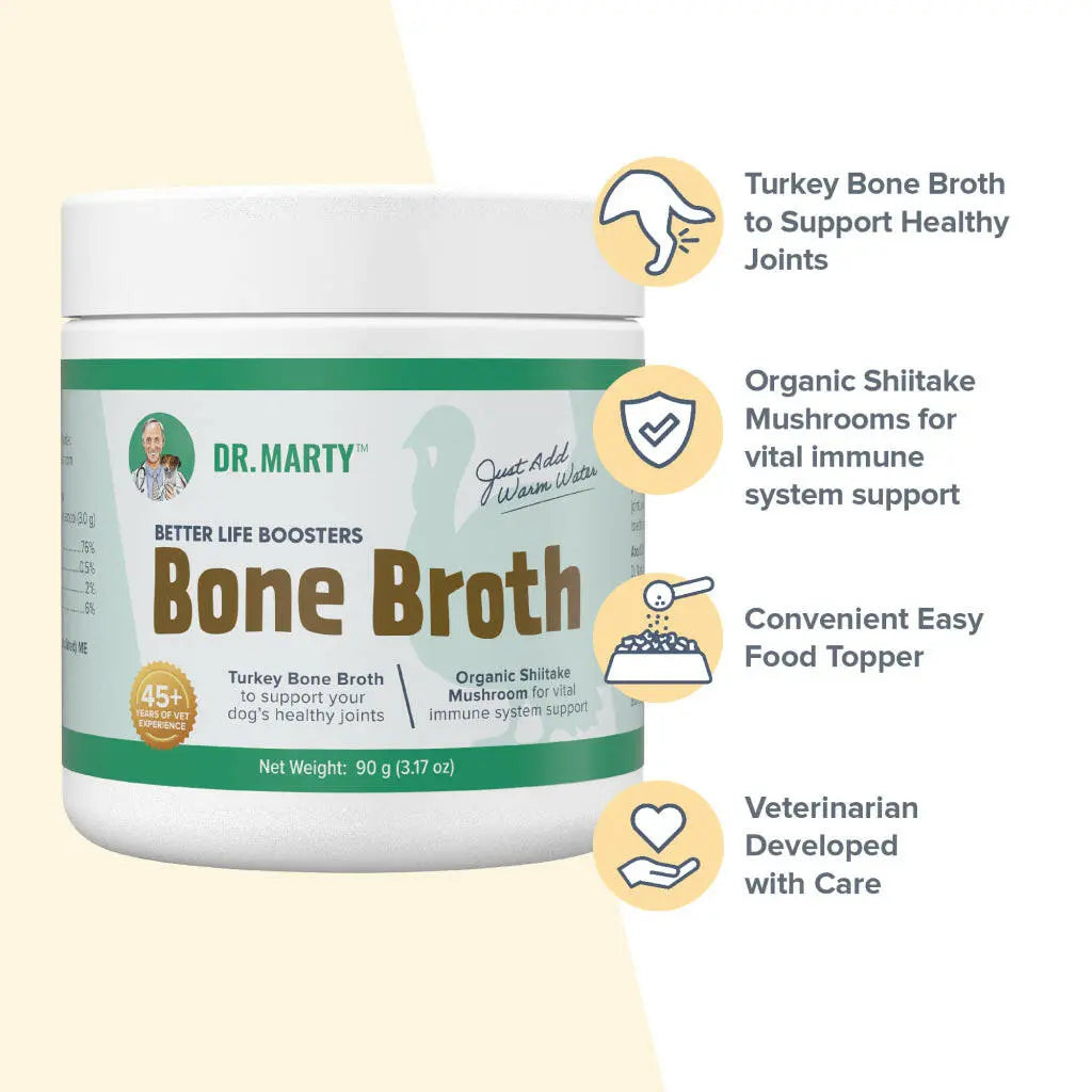 Dr. Marty Better Life Booster Turkey Bone Broth Blend, 3.17 oz HardyPaw