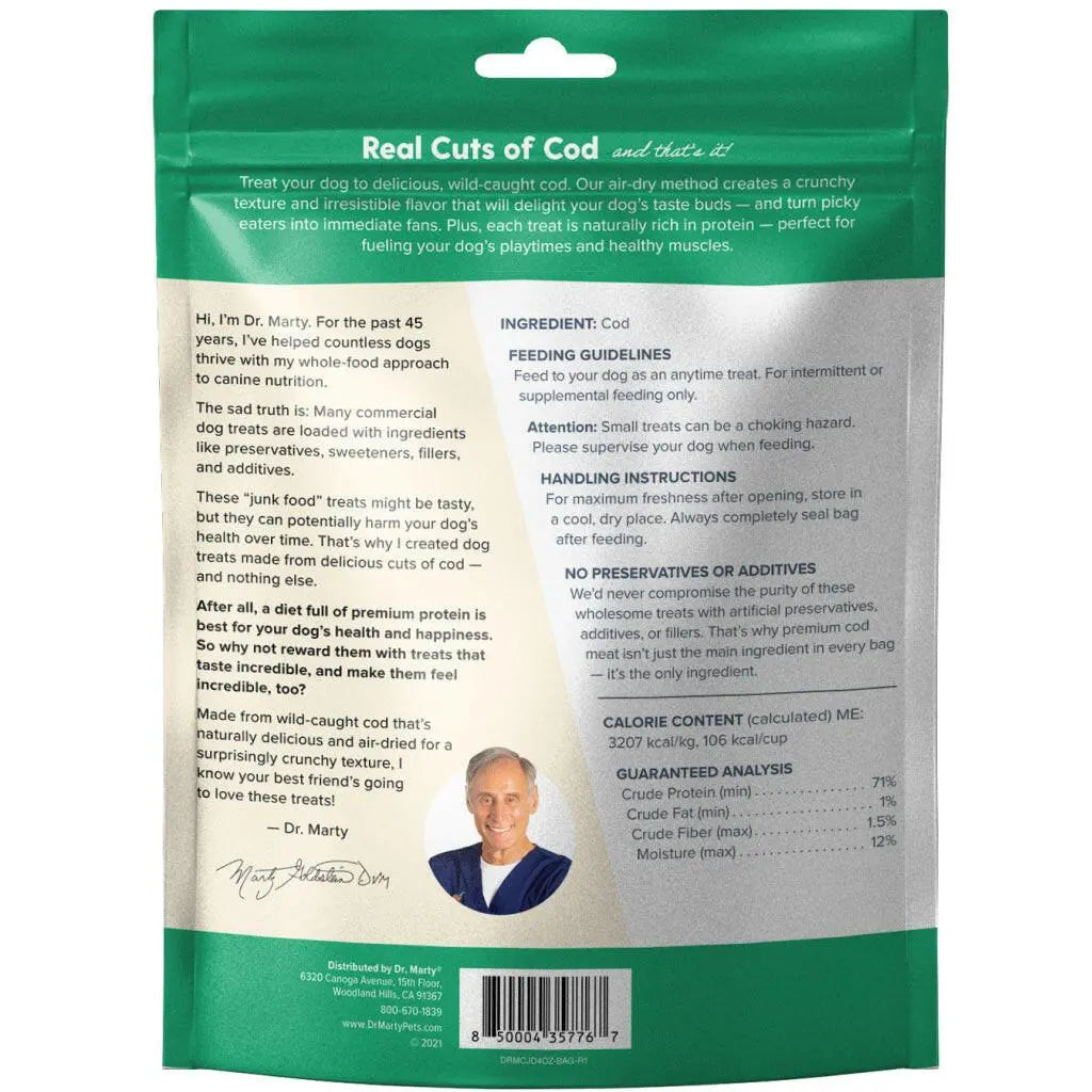 Dr. Marty Cod Cracklers Freeze Dried Cod Dog Treats HardyPaw