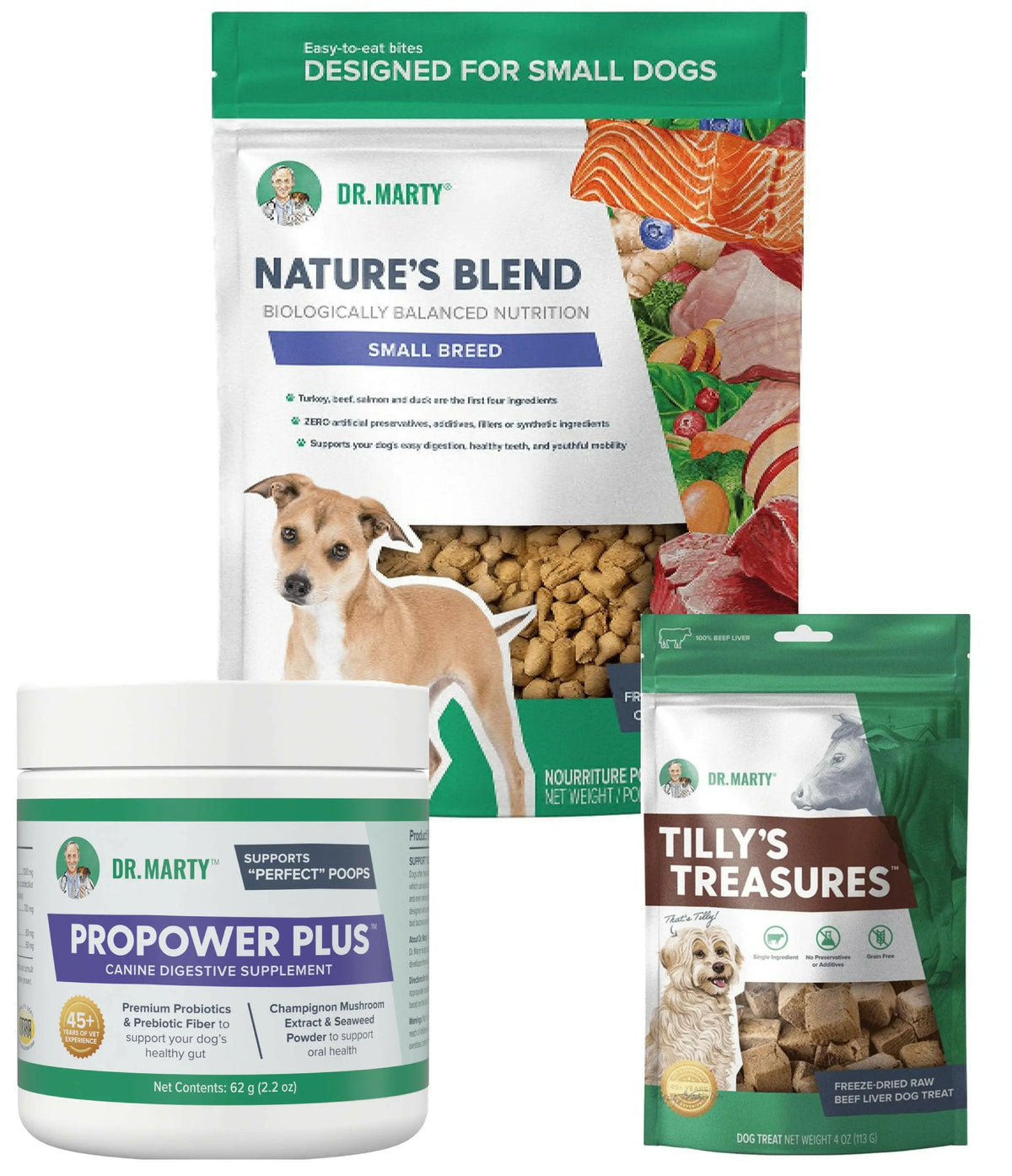 Dr. Marty Essentials Bundle for Small Dogs HardyPaw