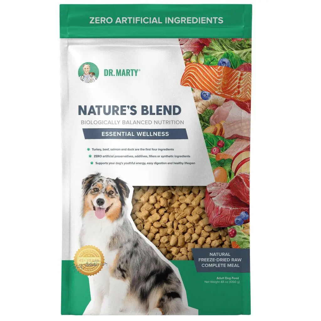 Dr. Marty Nature’s Blend Essential Wellness Freeze-Dried Raw Dog Food HardyPaw