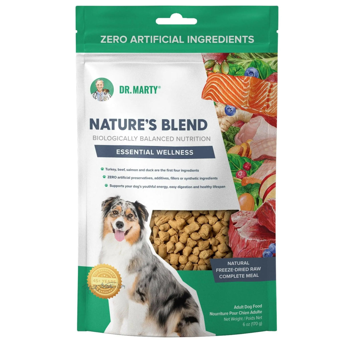 Dr. Marty Nature’s Blend Essential Wellness Freeze-Dried Raw Dog Food HardyPaw