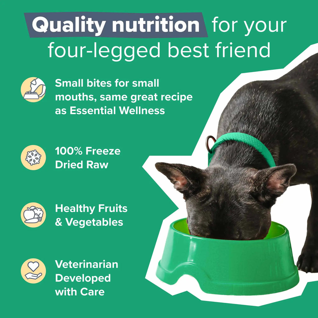 Dr. Marty Nature's Blend Essential Wellness Small Bites Freeze Dried Raw Dog Food HardyPaw