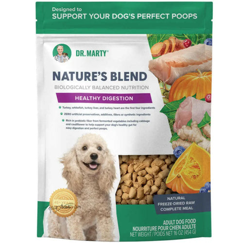 Dr. Marty Nature's Blend Healthy Digestion Freeze Dried Dog Food HardyPaw