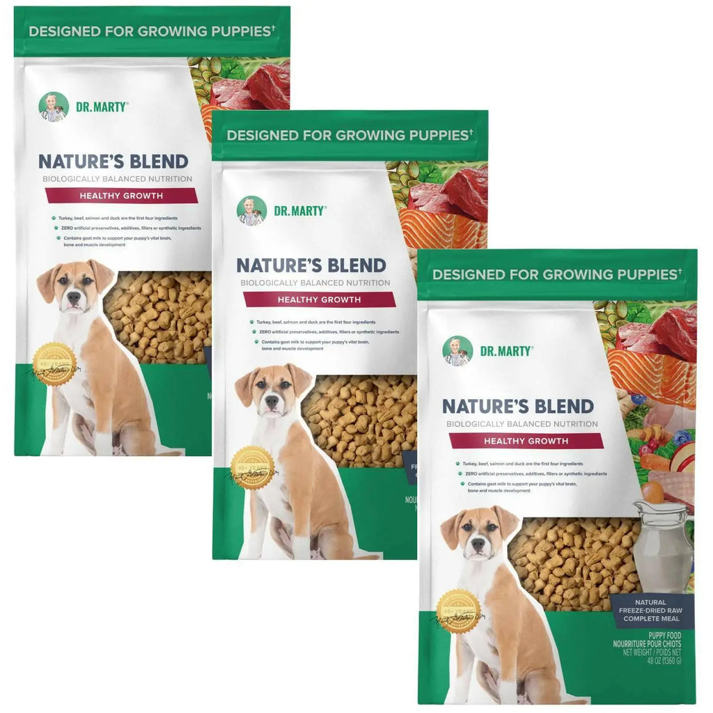 Dr. Marty Nature's Blend Healthy Growth Freeze Dried Raw Food for Puppies HardyPaw