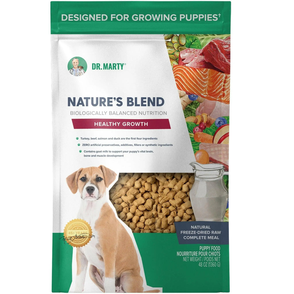Dr. Marty Nature's Blend Healthy Growth Freeze Dried Raw Food for Puppies HardyPaw