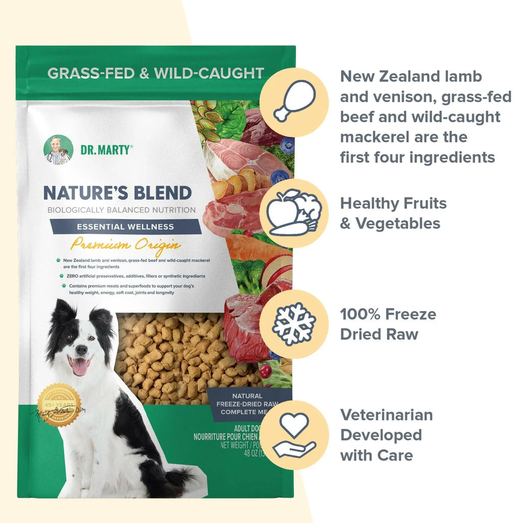 Dr. Marty Nature's Blend Premium Origin Freeze Dried Dog Food HardyPaw