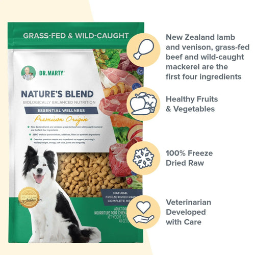 Dr. Marty Nature's Blend Premium Origin Freeze Dried Dog Food HardyPaw