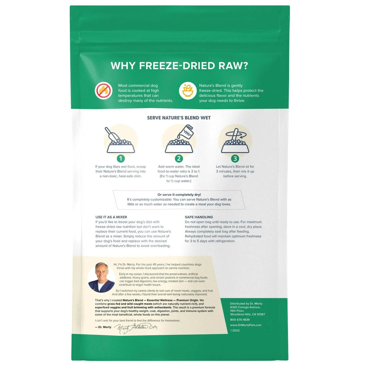Dr. Marty Nature's Blend Premium Origin Freeze Dried Dog Food HardyPaw