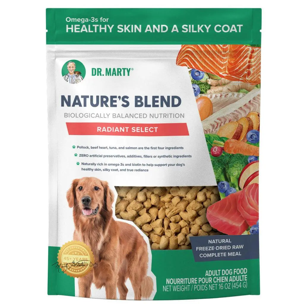 Dr. Marty Nature's Radiant Select Freeze Dried Raw Dog Food for Skin & Coat HardyPaw