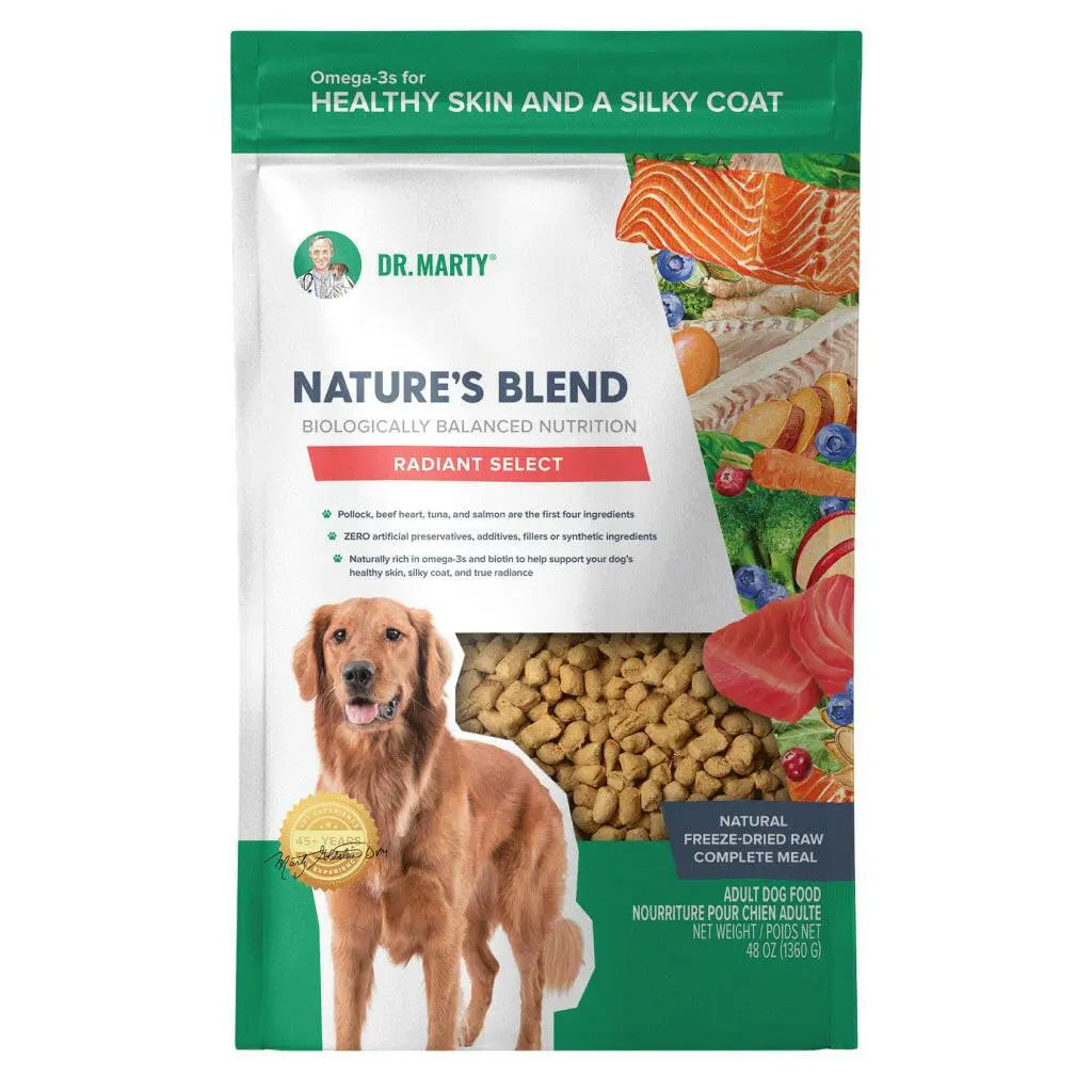 Dr. Marty Nature's Radiant Select Freeze Dried Raw Dog Food for Skin & Coat HardyPaw