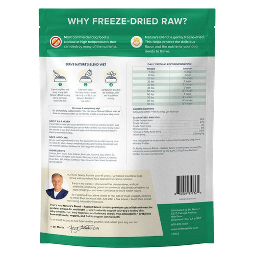 Dr. Marty Nature's Radiant Select Freeze Dried Raw Dog Food for Skin & Coat HardyPaw