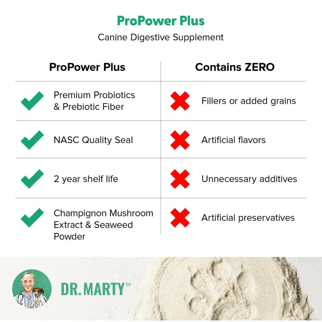 Dr. Marty ProPower Plus Canine Digestive Support Powder for Dogs, 2.2 oz HardyPaw