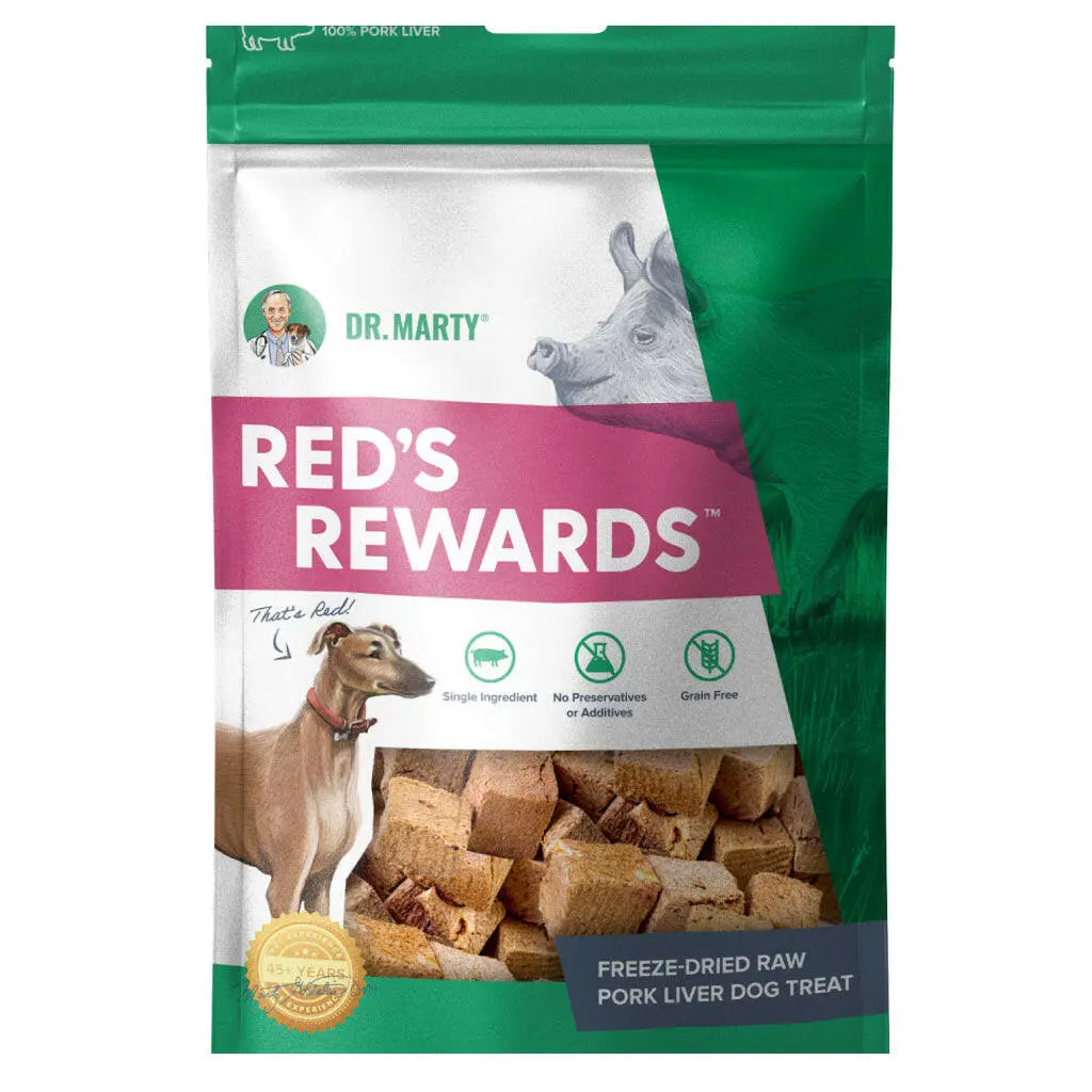Dr. Marty Red’s Rewards Freeze Dried Pork Liver Dog Treats HardyPaw
