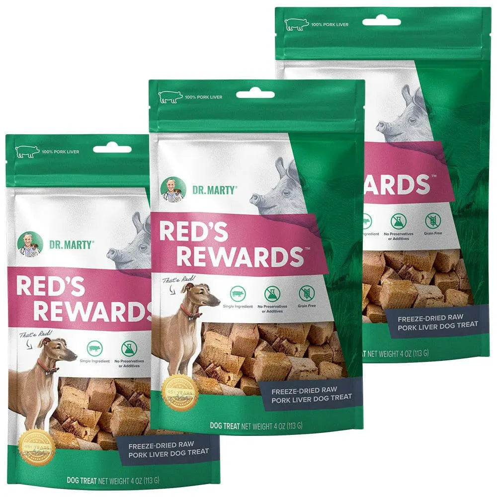 Dr. Marty Red’s Rewards Freeze Dried Pork Liver Dog Treats HardyPaw