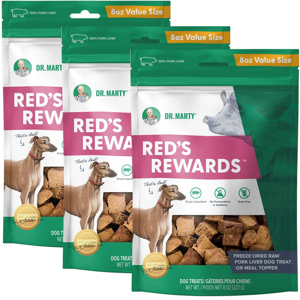 Dr. Marty Red’s Rewards Freeze Dried Pork Liver Dog Treats HardyPaw